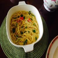 Angel Hair Pasta with Chicken and Spinach_image