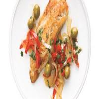 Tilapia With Peppers and Olives_image