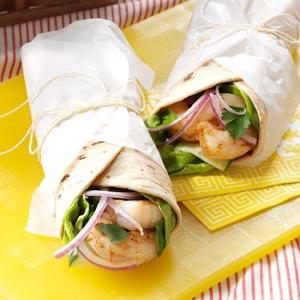 Cajun Shrimp & Cucumber Wraps Recipe_image