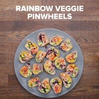 Rainbow Veggie Pinwheels Recipe by Tasty_image