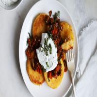 Polenta Cakes With Mushroom Ragu_image