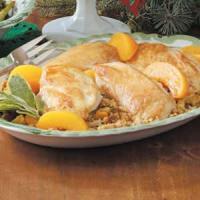 Peach Chicken with Stuffing image