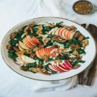 Nutty Honeycrisp Apple and Kale Salad with Cinnamon-Shallot Vinaigrette_image