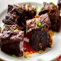 Pressure Cooker Beef Short Ribs With Red Wine and Chile image
