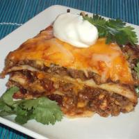 Spicy Beef and Bean Enchilada Pie_image