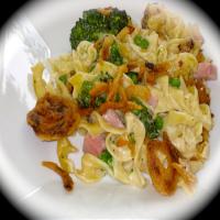 Ham, Noodle and Swiss Cheese Casserole_image