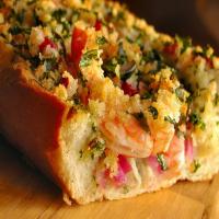 Hot and Crusty Shrimp Sandwich image