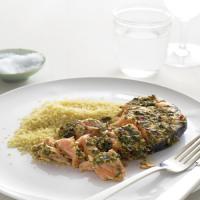 Marinated Salmon Steaks with Couscous image
