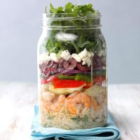 Mediterranean Shrimp Salad in a Jar image