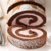 Chocolate & Peppermint Ice Cream Roll image