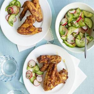 Sweet & spicy wings with summer slaw_image