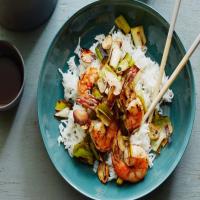 Quick, Spicy Leek and Shrimp Stir-Fry_image