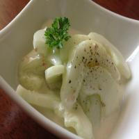 Sour Cream Cucumber Salad image