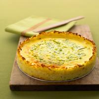 Goat Cheese Quiche with Hash-Brown Crust_image