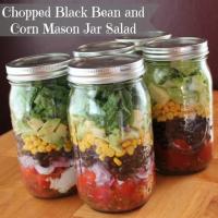 Chopped Corn & Black Bean Mason Jar Salad Recipe - (4/5)_image