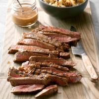 Marinated Steak with Grilled Onions_image