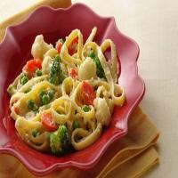 Fettuccine and Vegetables Parmesan image