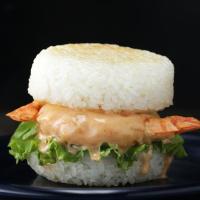 Shrimp Tempura Rice Burger Recipe by Tasty_image