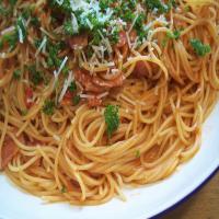Bacon and Tomato Spaghetti image