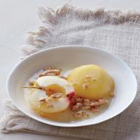 Cinnamon Poached Apples with Toasted Walnuts image