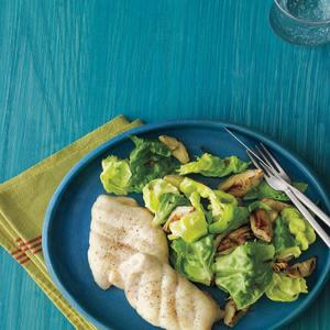 Broiled Fish with Artichoke Salad_image