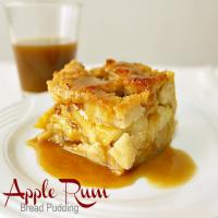 Apple Rum Bread Pudding with Butterscotch Rum Sauce Recipe - (4.3/5)_image