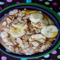 Creamy Cream of Wheat Cereal With Maple Syrup and Bananas_image