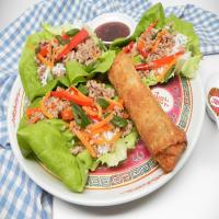 Ground Turkey Lettuce Wraps with Soy-Ginger Dipping Sauce_image