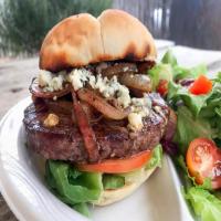 New Zealand Red Deer Burger with Bleu Cheese_image