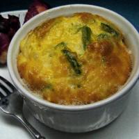 Low Fat Cheese and Asparagus Soufflé image