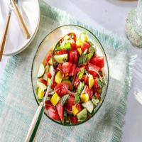 Marinated Watermelon Salad with Spicy Chipotle-Lime Vinaigrette image