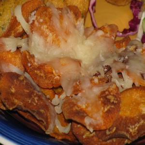Deep-Fried Sweet Potato Chips With Mozzarella image