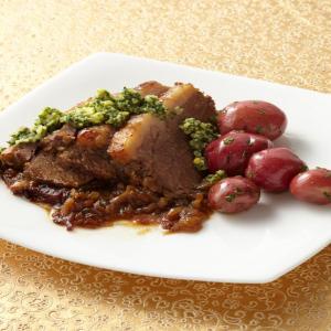 Braised Brisket with Parsley Anchovy Sauce image