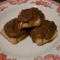 Chocolate Caramel Cookie Candy Bars image