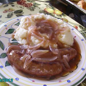 True Bangers and Mash with Onion Gravy_image