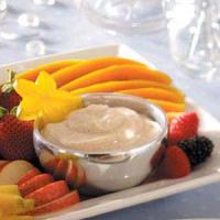 Spiced Sour Cream Dip (with fruit) image