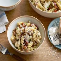 Fusilli with Sausage, Artichokes, and Sun-Dried Tomatoes image