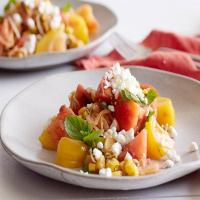 Tomato and Grilled Corn Salad with Almond Vinaigrette image