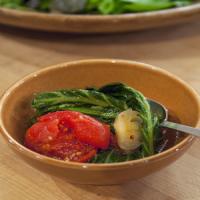 Spicy Collard Greens with Tomato, Garlic, and Onions image