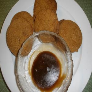 Molasses cookies with molasses frosting image