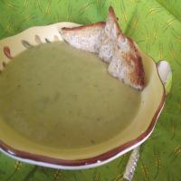 Creamy Asparagus, Leek and Potato Soup image
