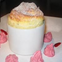 Hot Passionfruit Souffle With Raspberry Cream_image