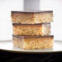 Chocolate, Caramel Peanut-Butter Rice Krispies Treats Recipe - (4.3/5) image