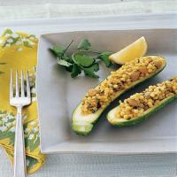 Zucchini Stuffed With Chickpeas and Israeli Couscous_image