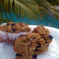 Really Good Low Cal, Low-Fat, Healthy Blueberry Oatmeal Muffins image
