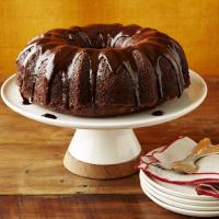 Zucchini-Walnut Bundt Cake with Chocolate Glaze Recipe - (4.5/5) image
