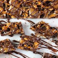 Dark Chocolate, Pretzel & Caramel Bark (Snappers Copycat)_image
