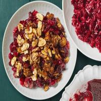 Roasted Cranberry Sauce with Almond Brittle_image