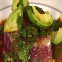 Pan-Seared Tuna with Avocado, Soy, Ginger, and Lime image