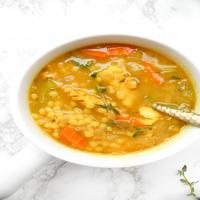 Vegan Chicken Couscous Soup_image